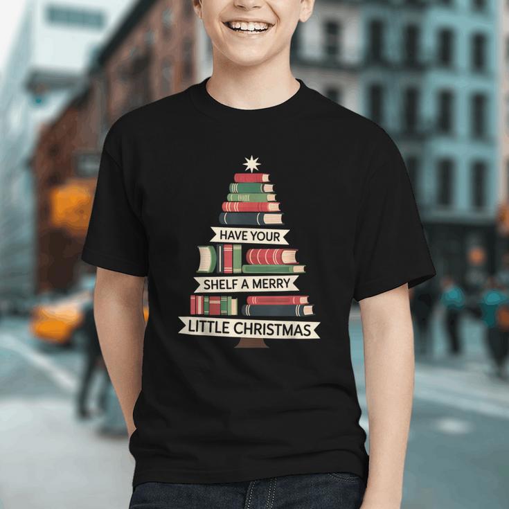 Book Merry Little Christmas Tree Holiday Graphic Youth