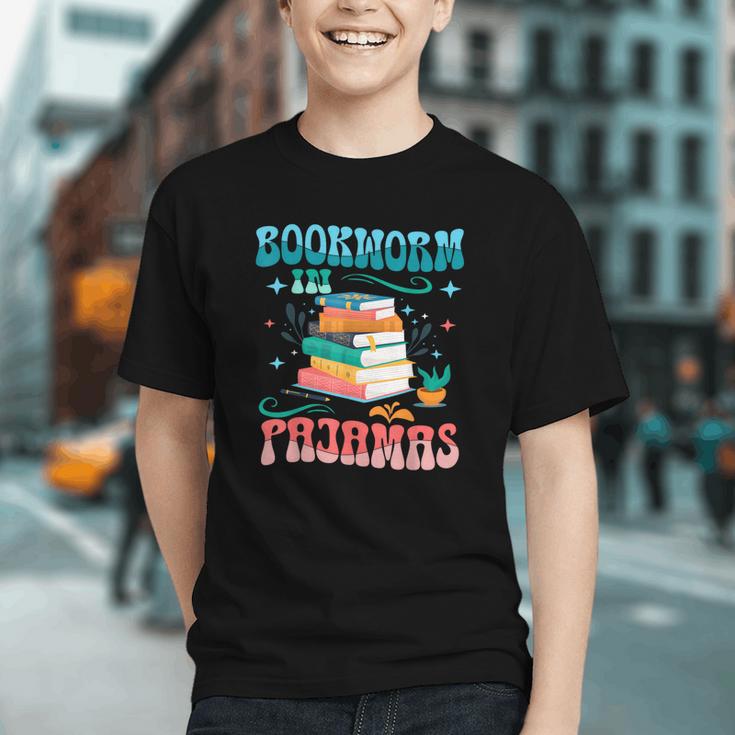 Book Reader Librarian Bookworm In Pajamas Book And Pajama Graphic Youth