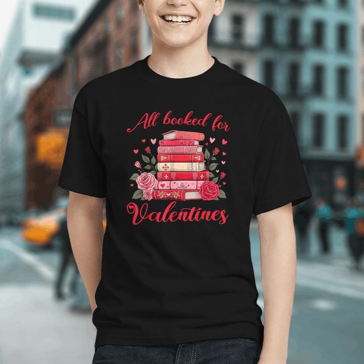 All Booked For Valentines Librarian Book Lover Teacher Graphic Youth