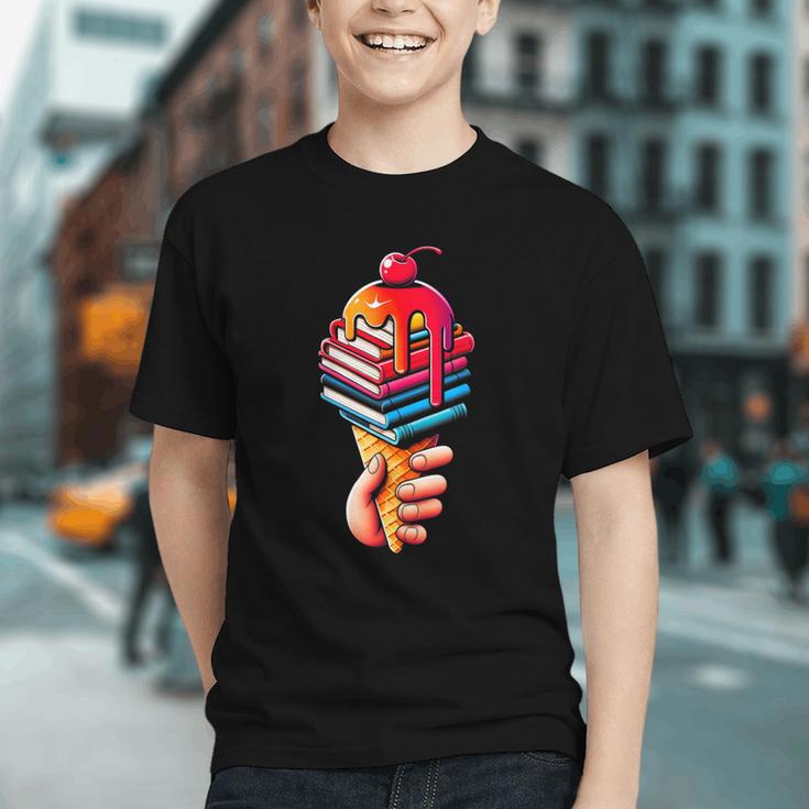 Books Reading Ice Cream Graphic Youth