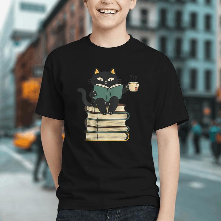 Cat Reading Book Graphic Youth
