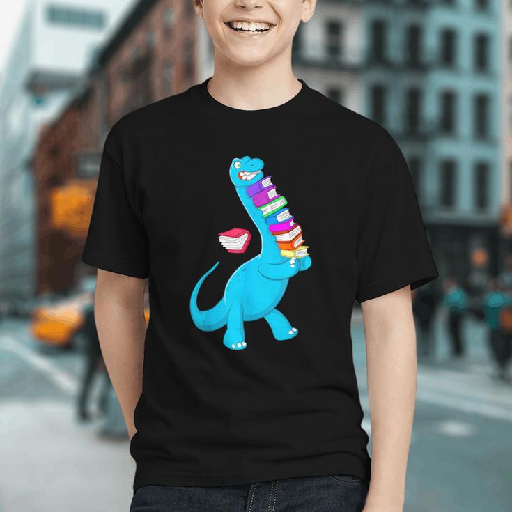 Cool Dinosaur Books Art For Men Women Libarian Book Lover Graphic Youth