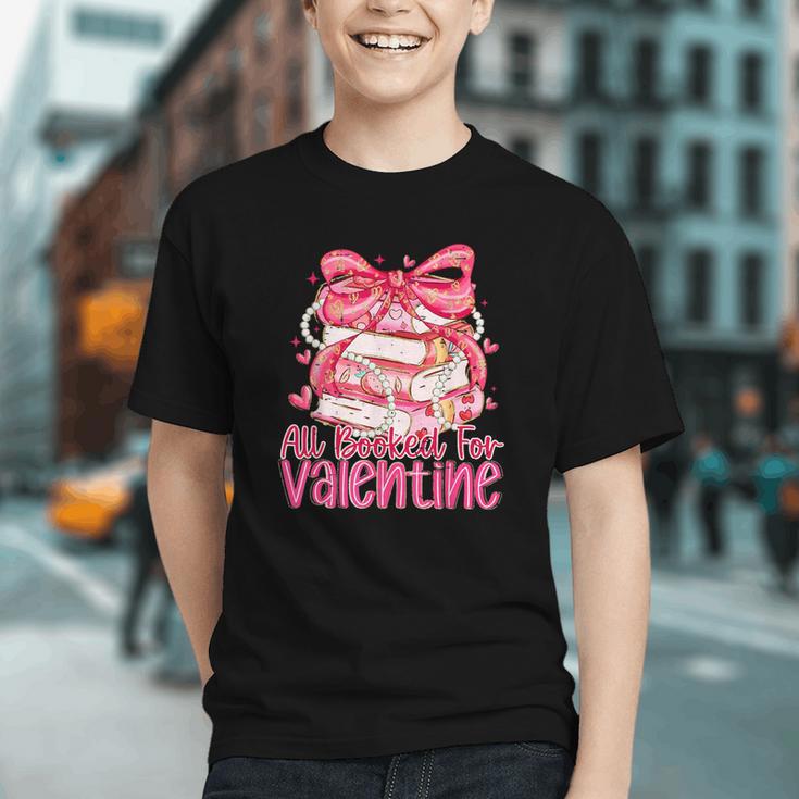 Coquette Bow All Booked For Valentines Teacher Book Graphic Youth