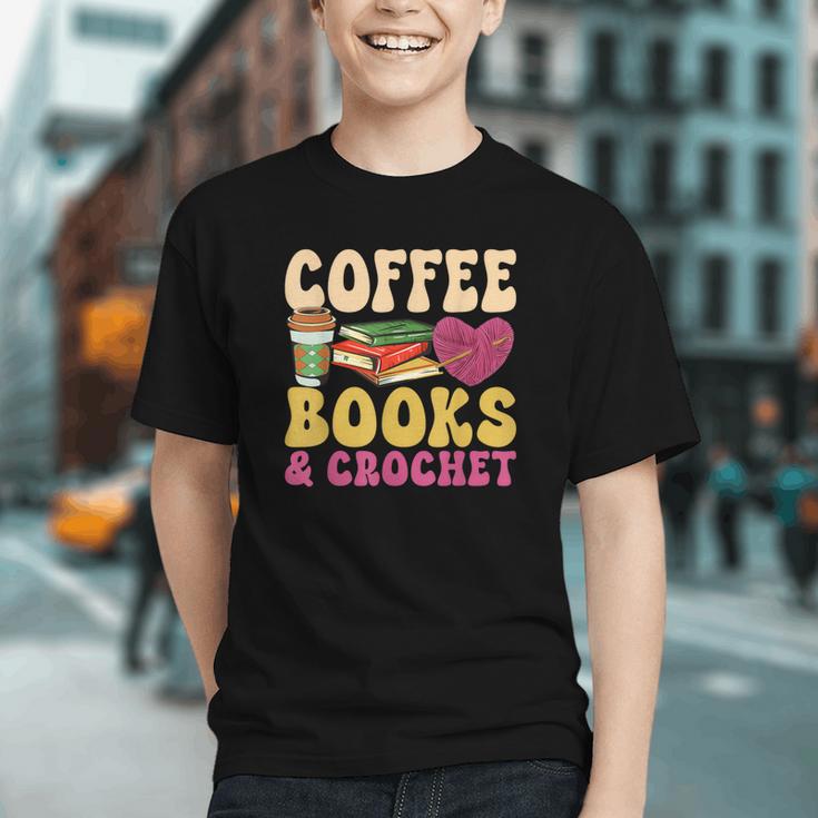 Crochet Coffee Reading Books Crocheter Crocheting Graphic Youth Crochet Coffee Reading Books Crocheter Crocheting Graphic Youth