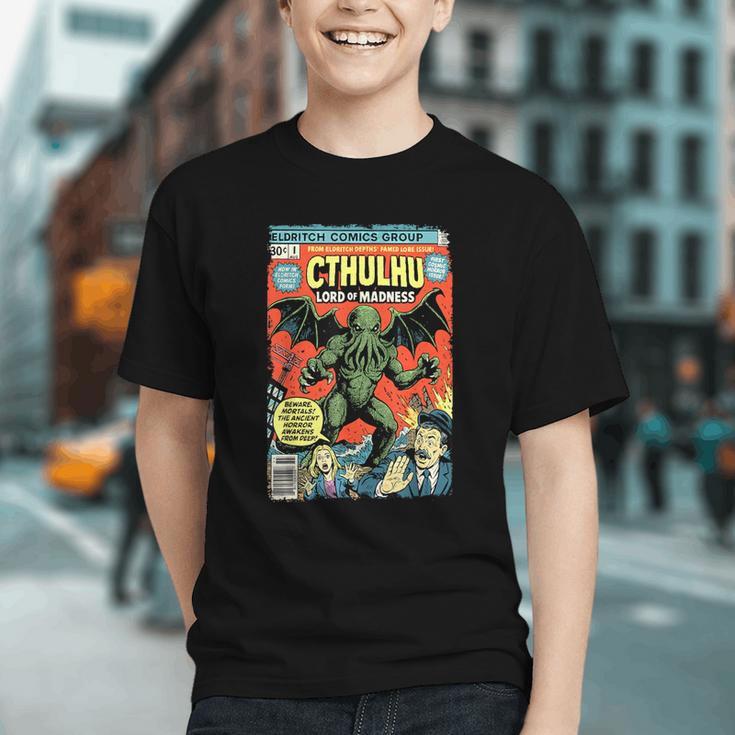 Cthulhu Lord Of Madness Vintage Comic Book Cover Graphic Youth