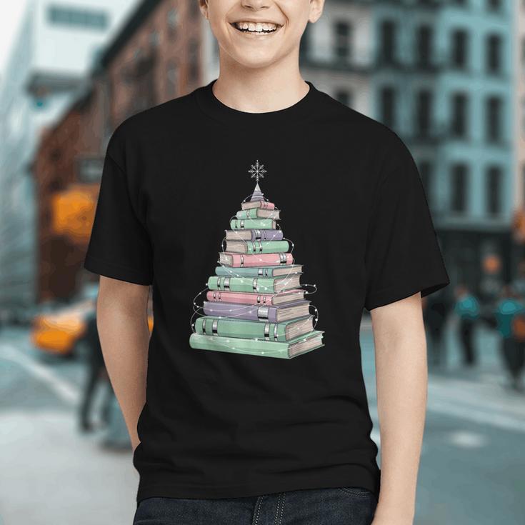 Cute Bookmas Christmas Book Tree Book Lover Teacher Graphic Youth Cute Bookmas Christmas Book Tree Book Lover Teacher Graphic Youth