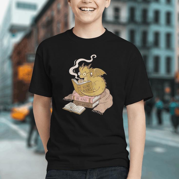 Cute Dragon Be Kind Stay Weird Read Books Graphic Youth