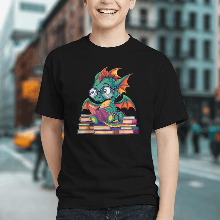 Cute Dragon Reading a Book Bookworm For Men Women Kid Graphic Youth Cute Dragon Reading a Book Bookworm For Men Women Kid Graphic Youth
