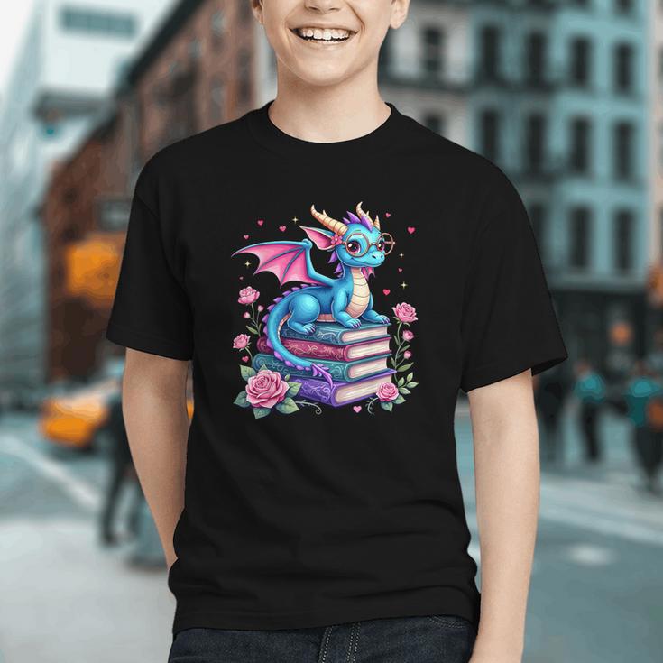 Dragons And Books Dragon Reading Book Lover Girl Bookworm Graphic Youth Dragons And Books Dragon Reading Book Lover Girl Bookworm Graphic Youth