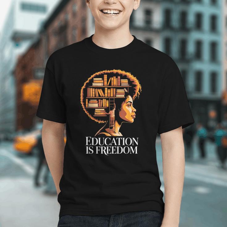 Education Is Freedom Afro Woman Book Illustration Graphic Youth Education Is Freedom Afro Woman Book Illustration Graphic Youth