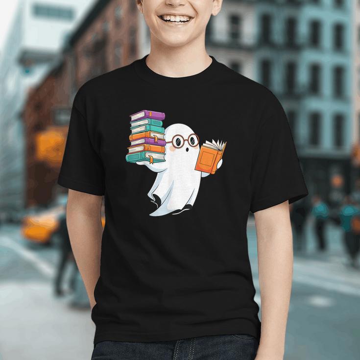 Ghost Reading Books Halloween Library Graphic Youth