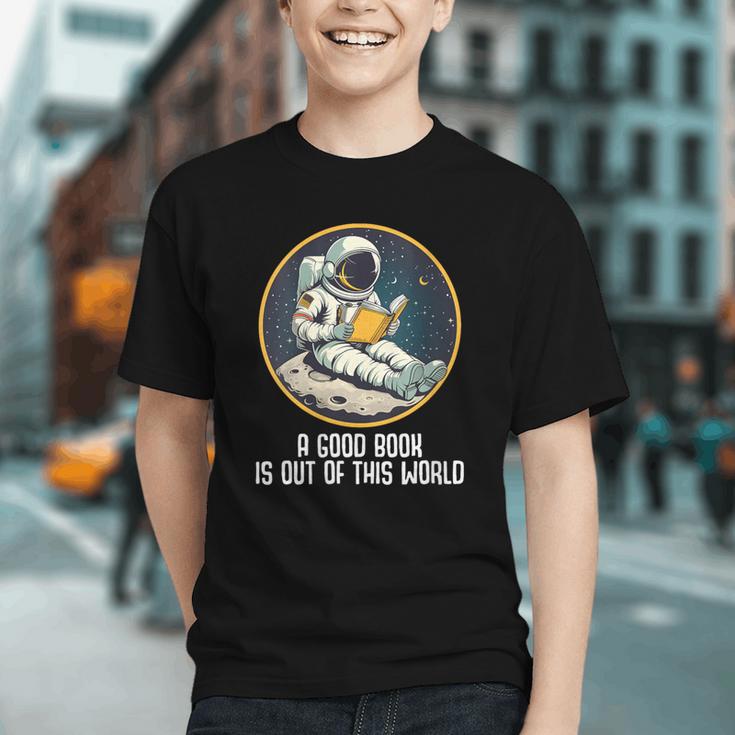 Good Book Is Out Of This World Space Reading Lover Graphic Youth