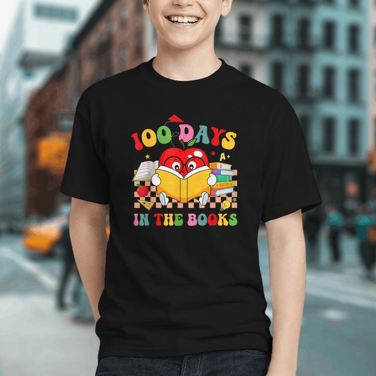 Groovy 100 Days In The Books Reading 100th Day Of School Graphic Youth