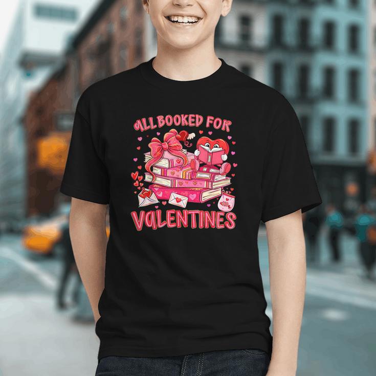 HUGvyn All Booked For Valentines Teacher Book Reading Heart Graphic Youth