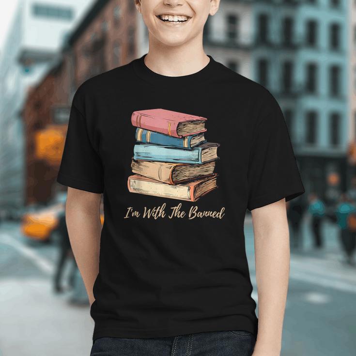 I'm With The Banned Read Banned Books Bookworm Men Women Graphic Youth