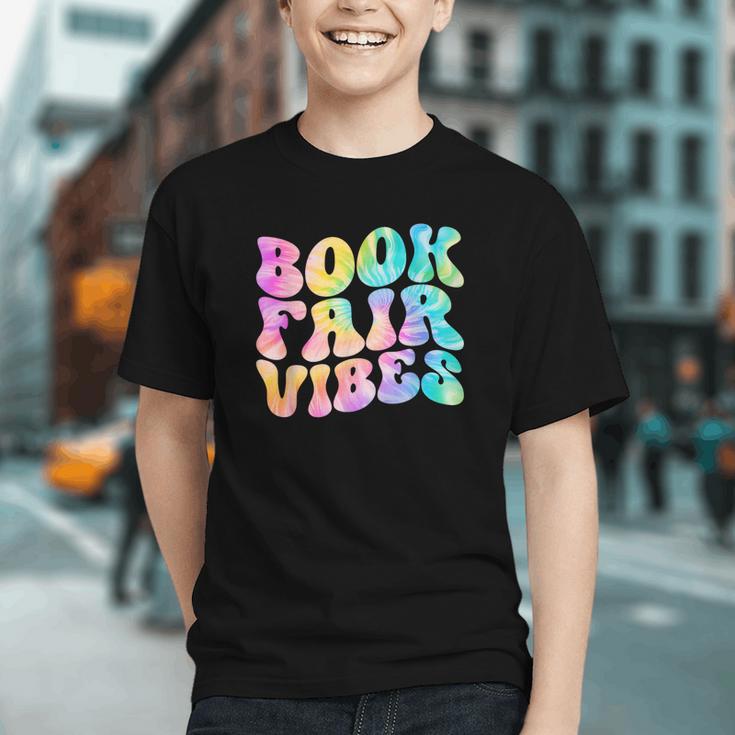 Library Book Fair Vibe Tie Dye School Reading Nostalgic Graphic Youth