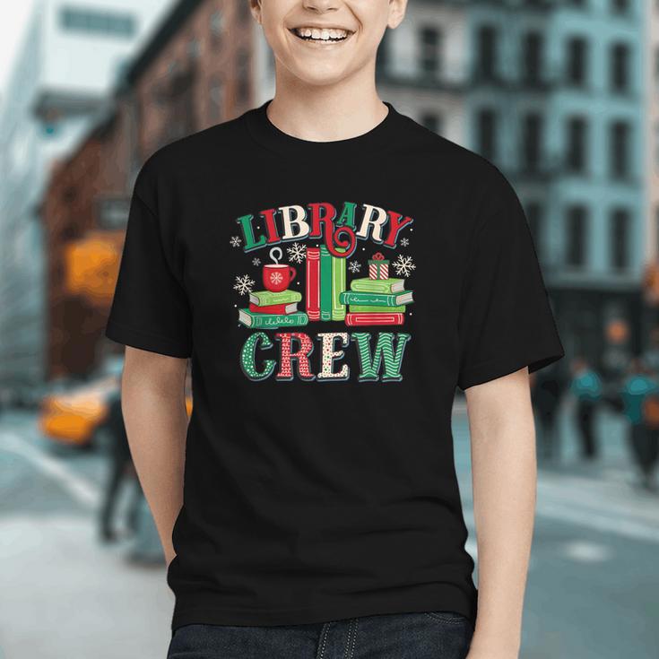Library Crew Book Lovers Reader Teacher Librarian Christmas Graphic Youth