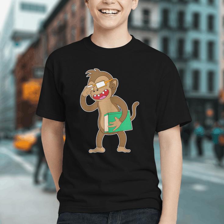 Monkey With a Book Graphic Youth Monkey With a Book Graphic Youth