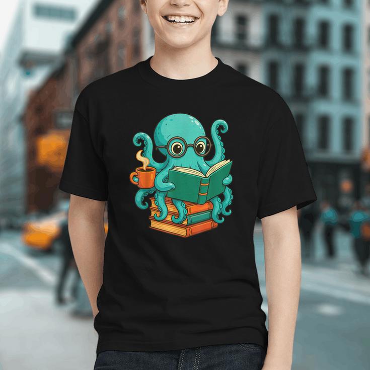 Octopus Reading Book Reading Bookworm Reader Graphic Youth