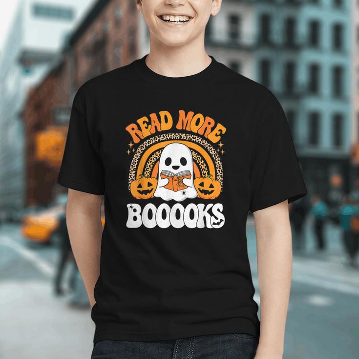 Read More Books Booooks Ghost Pumpkin Cute Teacher Halloween Graphic Youth
