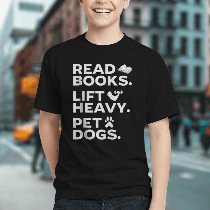 Read Books Lift Heavy Pet Dogs Graphic Youth
