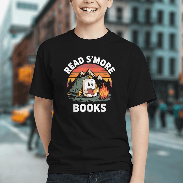 Read S'More Books Cute Campfire Reading Book Lovers Graphic Youth Read S'More Books Cute Campfire Reading Book Lovers Graphic Youth