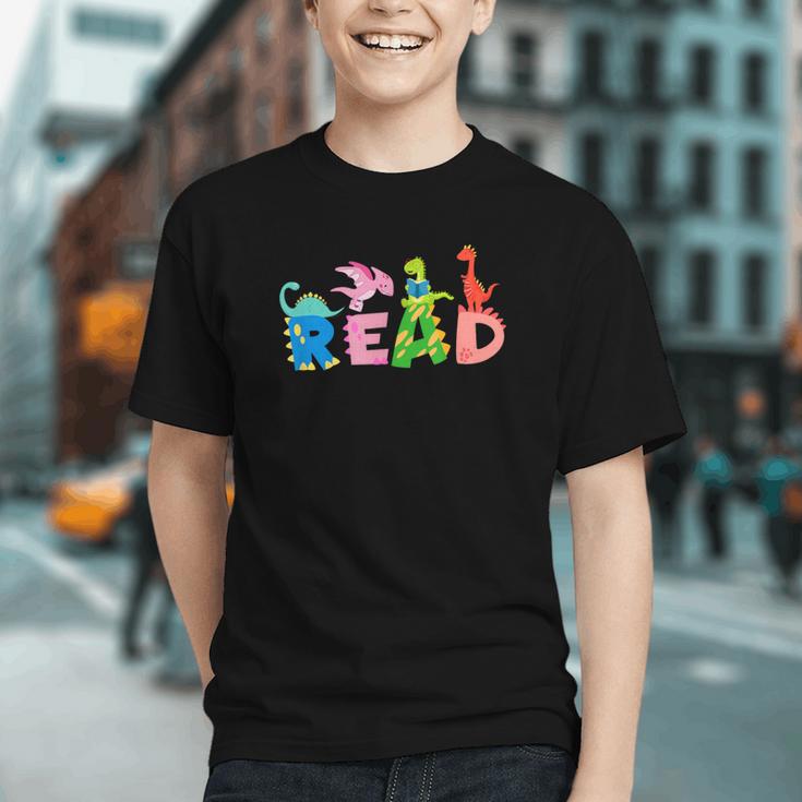 Reading DinosaurRex Dino Book Lover Graphic Youth