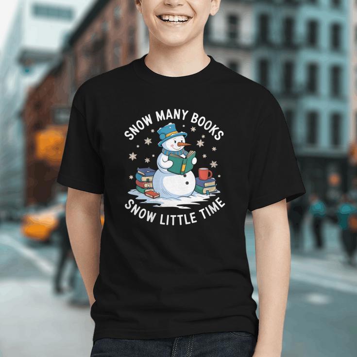 Reading Snowman So Many Books Christmas Books Readers Graphic Youth Reading Snowman So Many Books Christmas Books Readers Graphic Youth