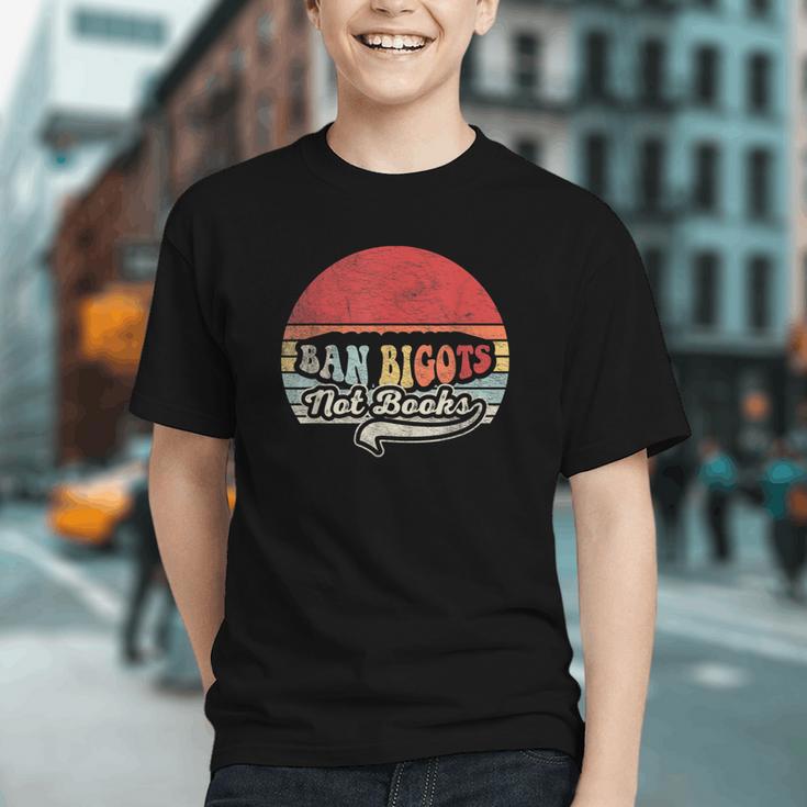 Retro Vintage Ban Bigots Not Books Shirt Free Banned Books Graphic Youth Retro Vintage Ban Bigots Not Books Shirt Free Banned Books Graphic Youth