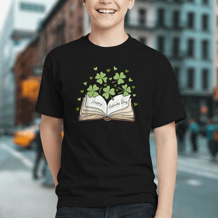 St Patricks Day Book Lover Librarian Reading Saint Pattys Graphic Youth