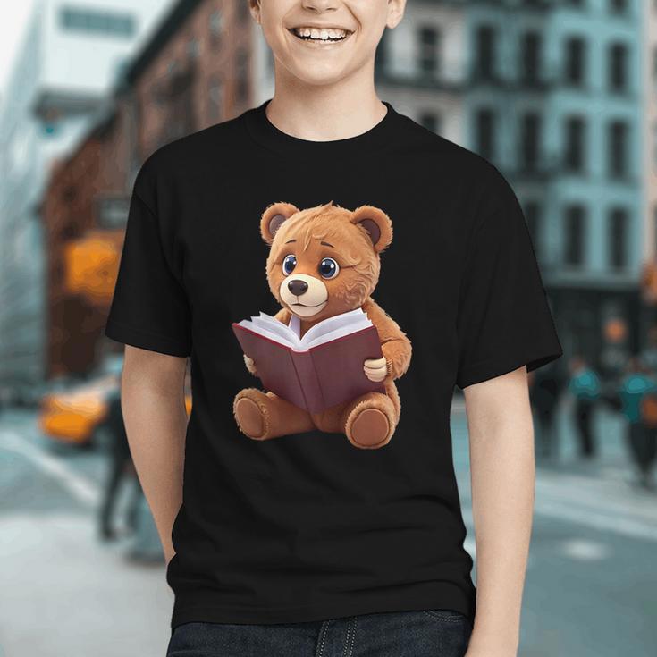 Teddy Bear Reading a Book Graphic Youth