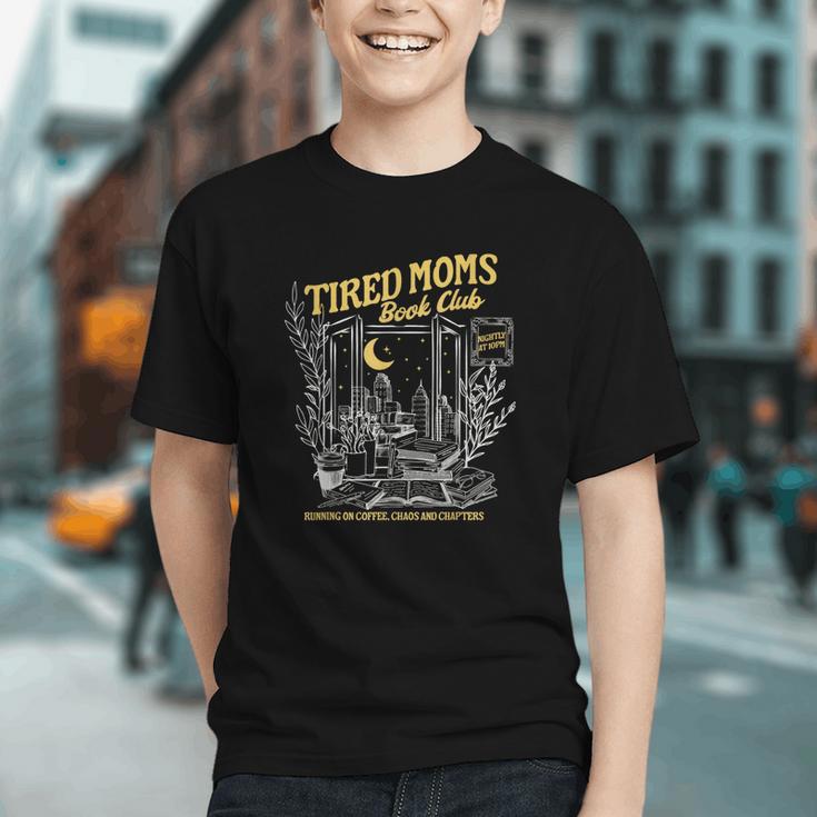 Tired Moms Club Bookish Book Lover Homebody Fall Book Club Graphic Youth