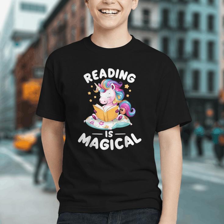 Unicorn Teacher Reading Is Magical Book Graphic Youth