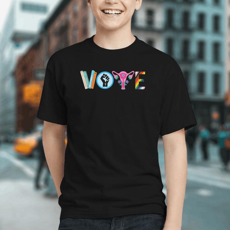 Vote Reproductive Right BLM Political Activism Lgbtq Book Graphic Youth