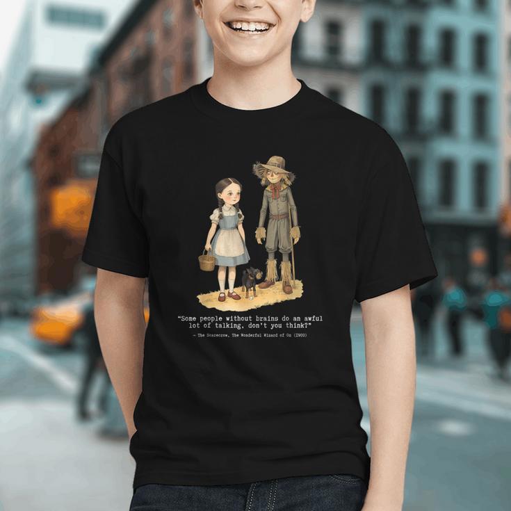 Wizard Of Oz Book Quote Scarecrow Dorothy Retro Drawing Graphic Youth Wizard Of Oz Book Quote Scarecrow Dorothy Retro Drawing Graphic Youth