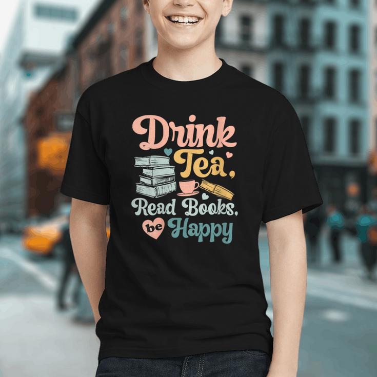 Women's Drink Tea Read Books Nerd Book Reader Book Reading Lover Graphic Youth