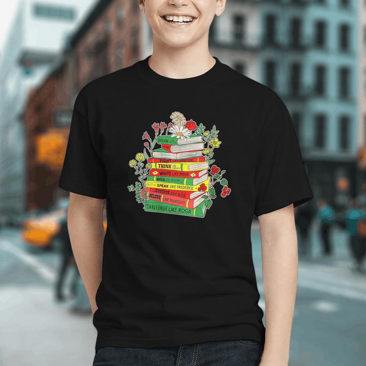 Women's History Month Black History Shirts Book Lover Teacher Graphic Youth