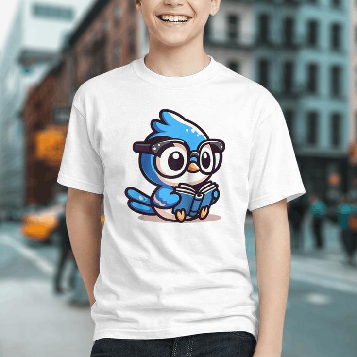 Adorable Book Lover Blue Jay With Reading Glasses Cute Raglan Baseball Tee Graphic Youth Adorable Book Lover Blue Jay With Reading Glasses Cute Raglan Baseball Tee Graphic Youth