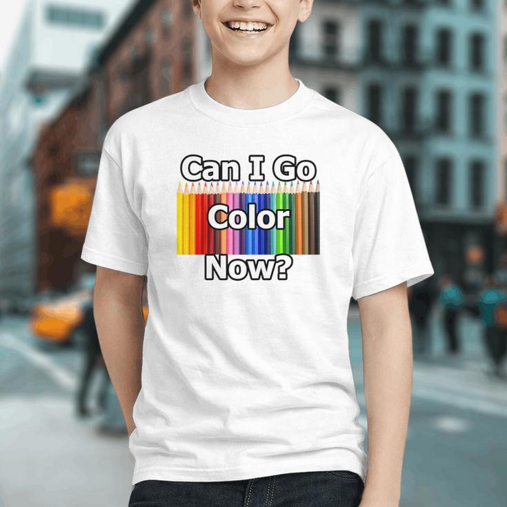 Adult Coloring Book Can I Go Color Now Women Men Adults Premium Tri-Blend Graphic Youth
