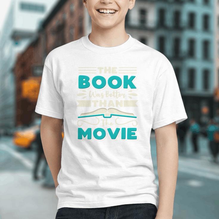 The Book Was Better Than The Movie Literary Library Bookworm Premium Tri-Blend Graphic Youth