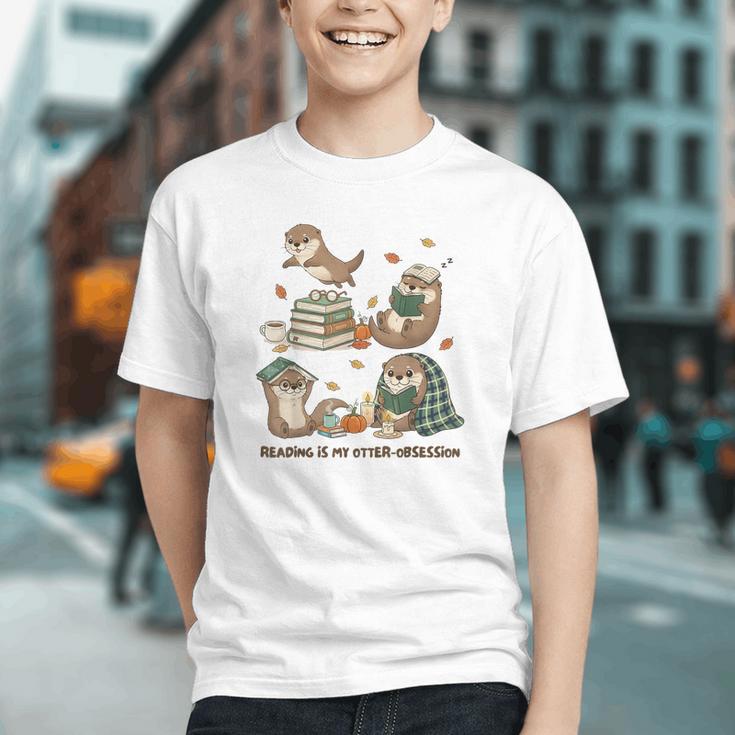 Book Lover Bookish Bookworm Reading Is My Otter-Obsession Graphic Youth Book Lover Bookish Bookworm Reading Is My Otter-Obsession Graphic Youth