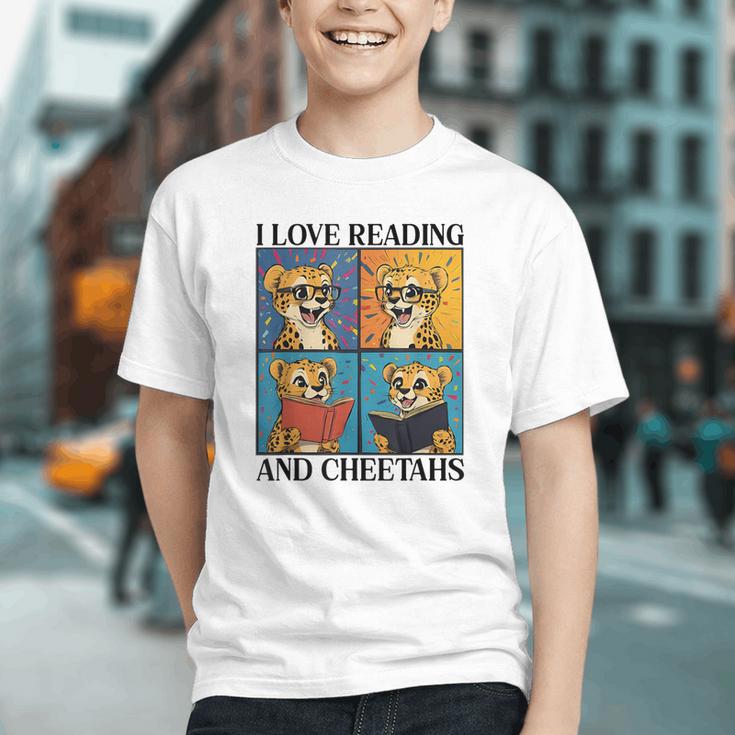 Cheetah Love Reading And Cheetahs Kids Bookworm Graphic Youth