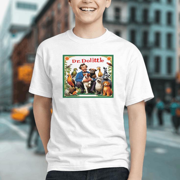 Dr Dolittle Children's Book Cover Premium Tri-Blend Graphic Youth Dr Dolittle Children's Book Cover Premium Tri-Blend Graphic Youth
