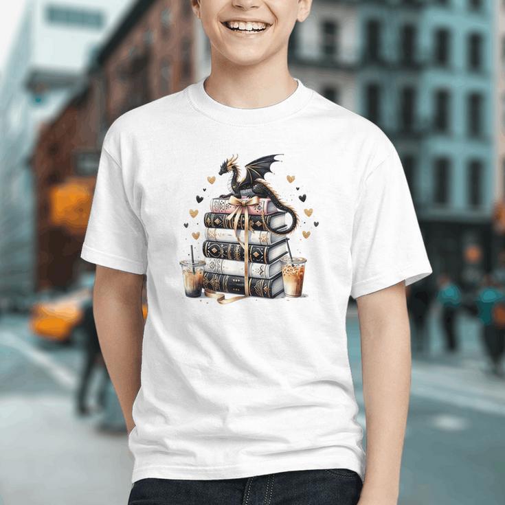 Dragon Hoard Of Books Reading Lover Cute Art Graphic Youth