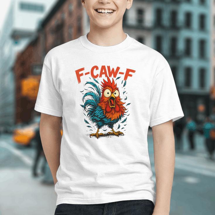 F-Caw-F Rooster F Awk F Chicken Coffee Romance Books Lover Graphic Youth
