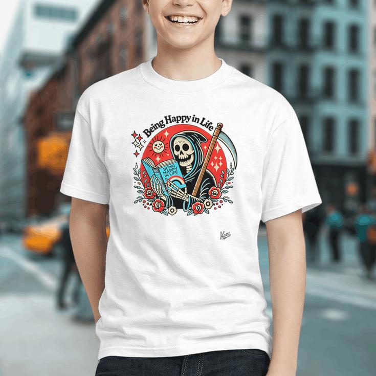 Grim Reaper Reads a Book Graphic Youth