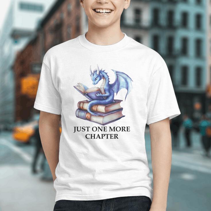 Just One More Chapter Book Dragon Reading Book Lover Bookish Graphic Youth