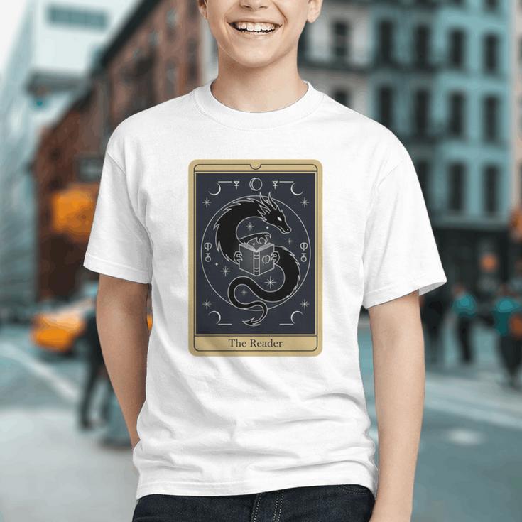 The Reader Tarot Card Mystic Dragon Book Magic Graphic Youth