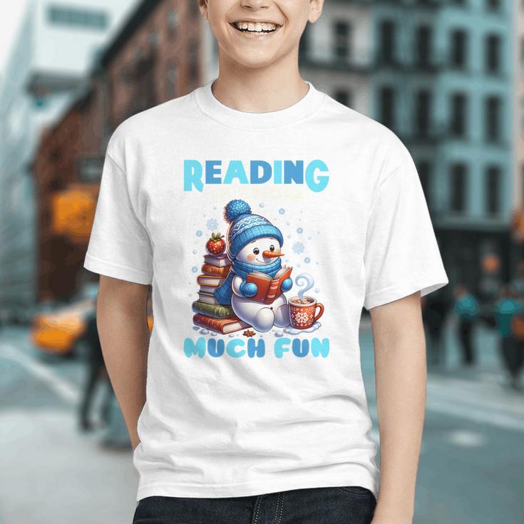 Reading Is Snow Much Fun Christmas Xmas Book Reading Graphic Youth Reading Is Snow Much Fun Christmas Xmas Book Reading Graphic Youth