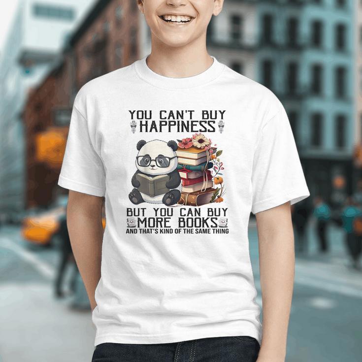 Teacher Bookworm Book Lover Panda Reading Book Librarian Tee Graphic Youth